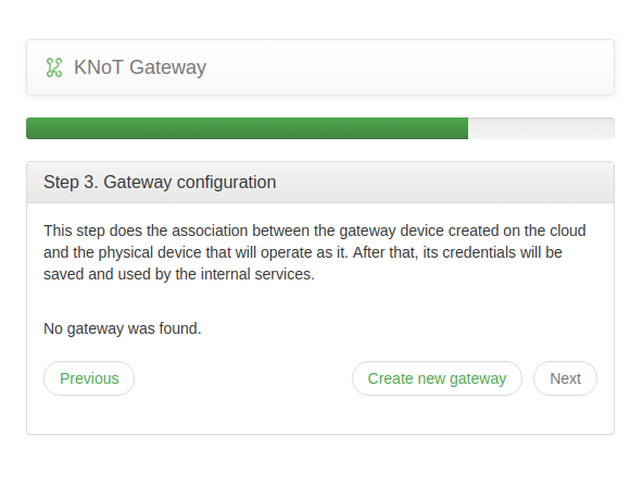 Gateway: Create new gateway